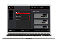 Pagem web application on laptop